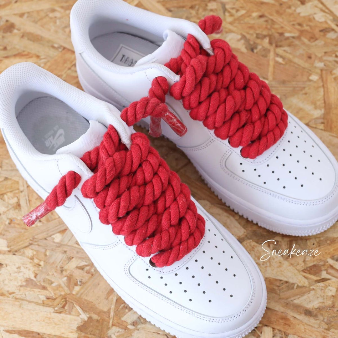 Air force 1 with red Rope laces