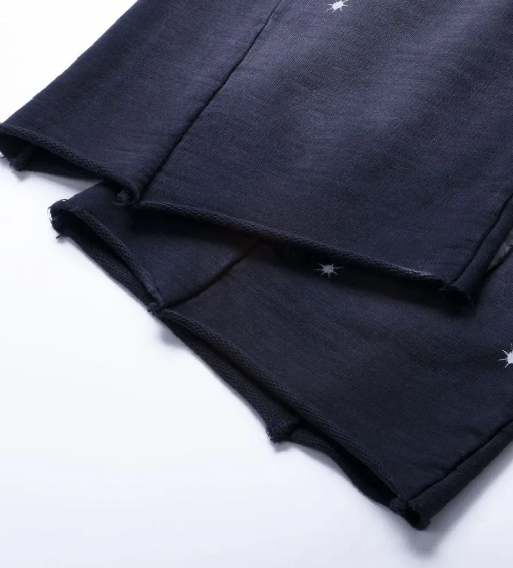 Racer Flare Sweatpants – Black