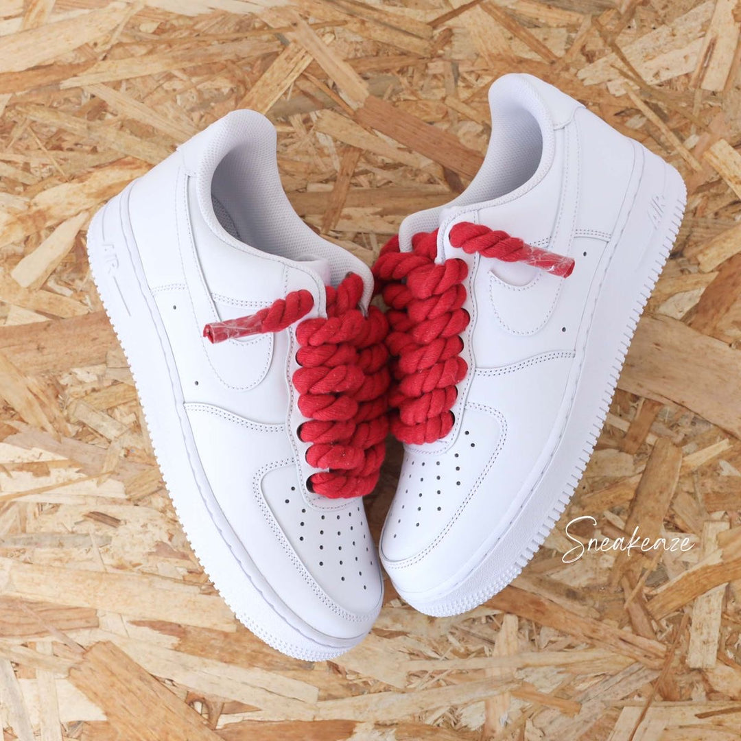 Air force 1 with red Rope laces