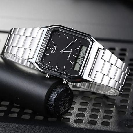 Casio Mens AQ230A-1DMQ Anadigital Watch