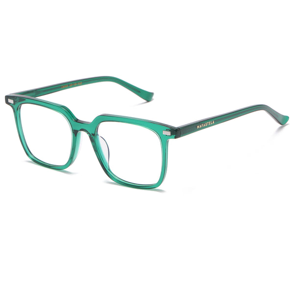 Blue Light Blocking Nerd Glasses – Green