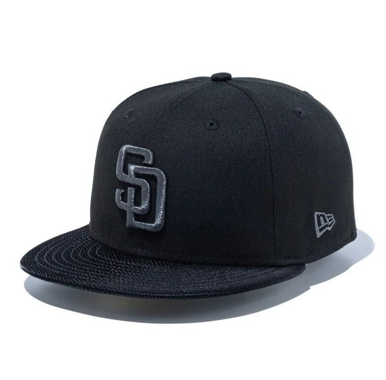New Era San Diego Padres Black Snake 59FIFTY Fitted Cap
