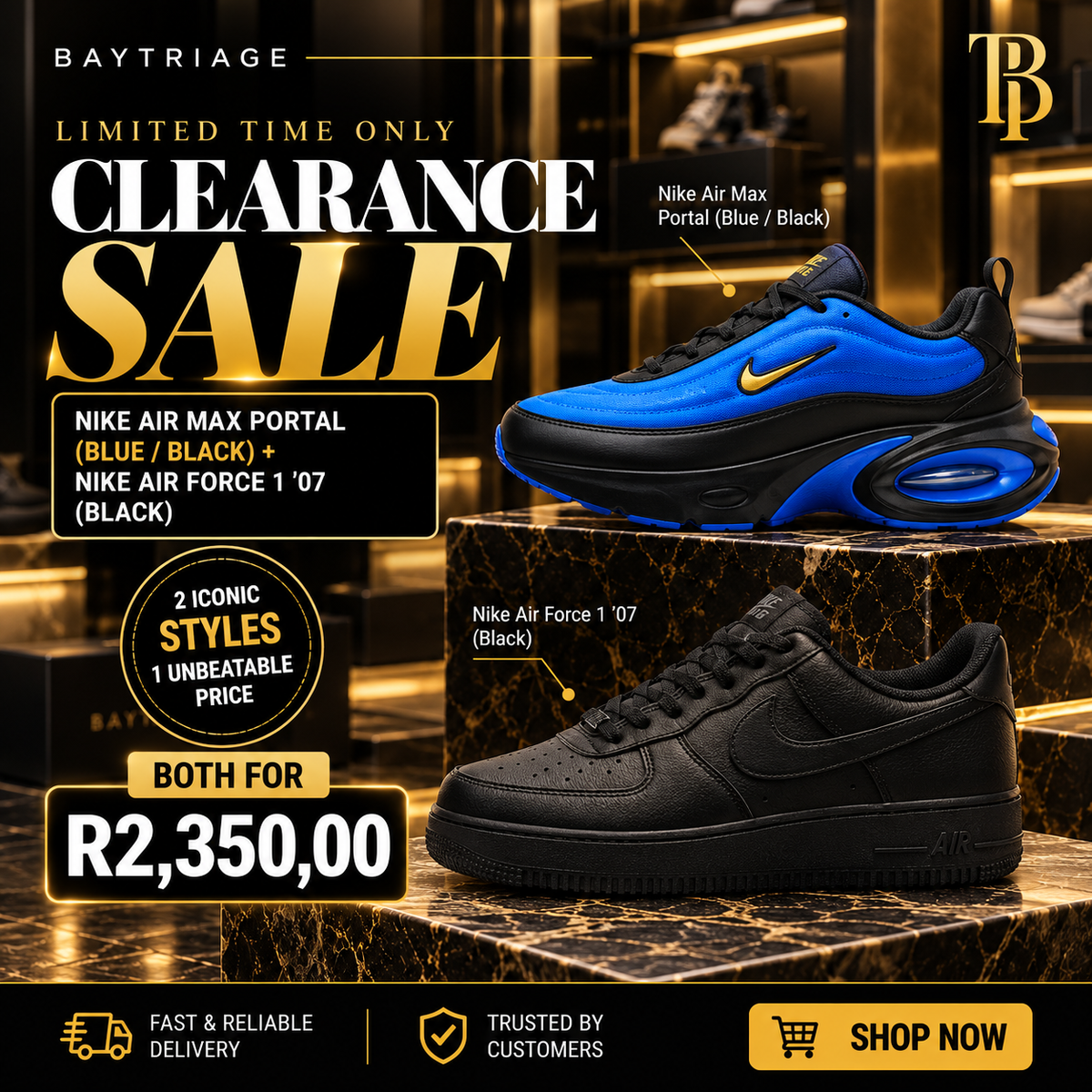 Air max portal and Air force 1 Combo Deal