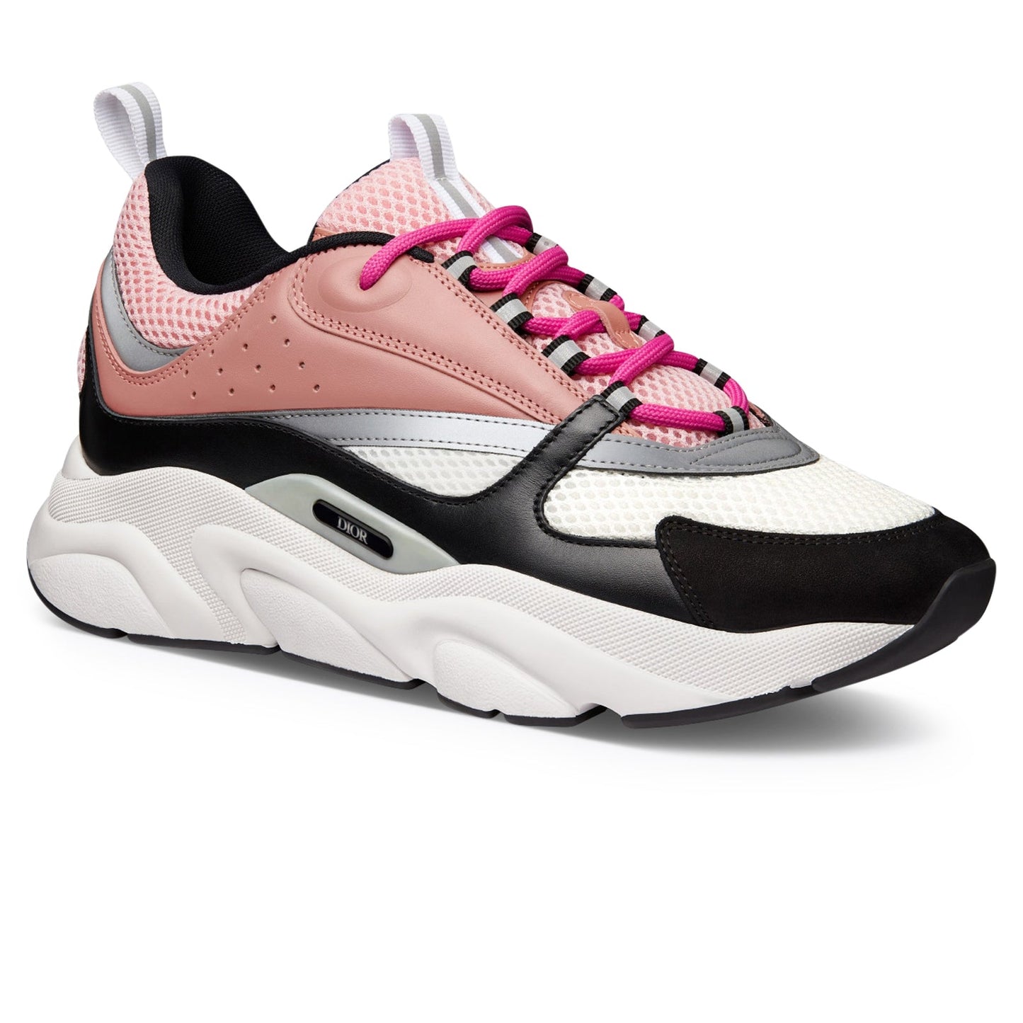 Dior B22 Pink White Black Calfskin Trainer FULLY BOXED