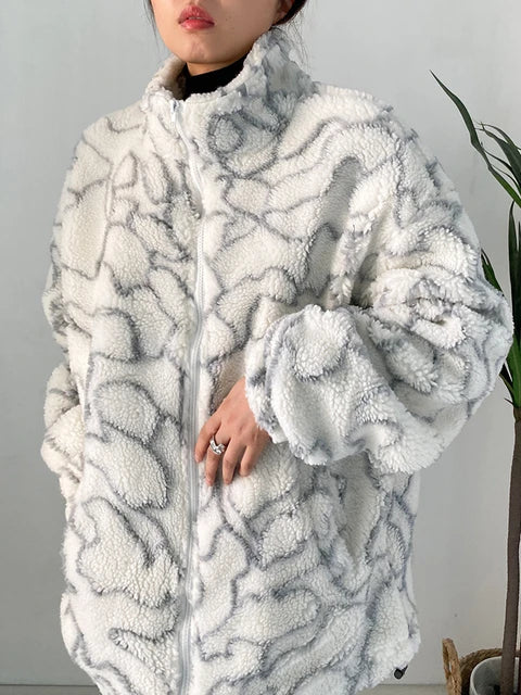 Fluffy winter jacket