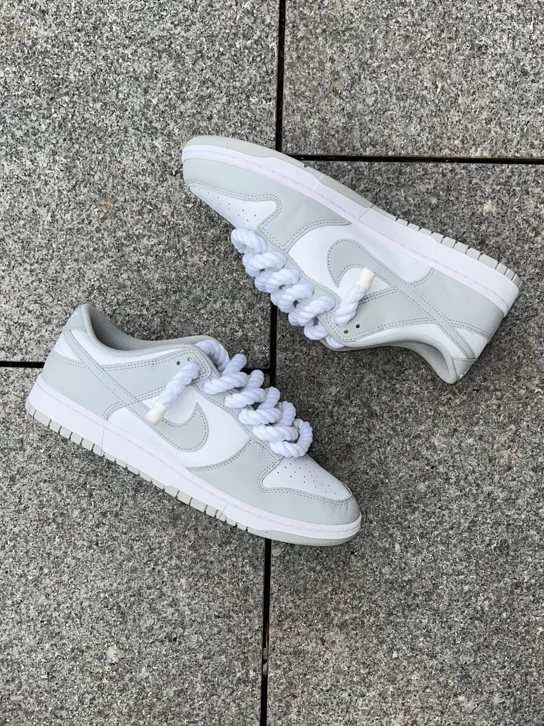 Any colour choice of Nike dunk lows with X ROPE LACES