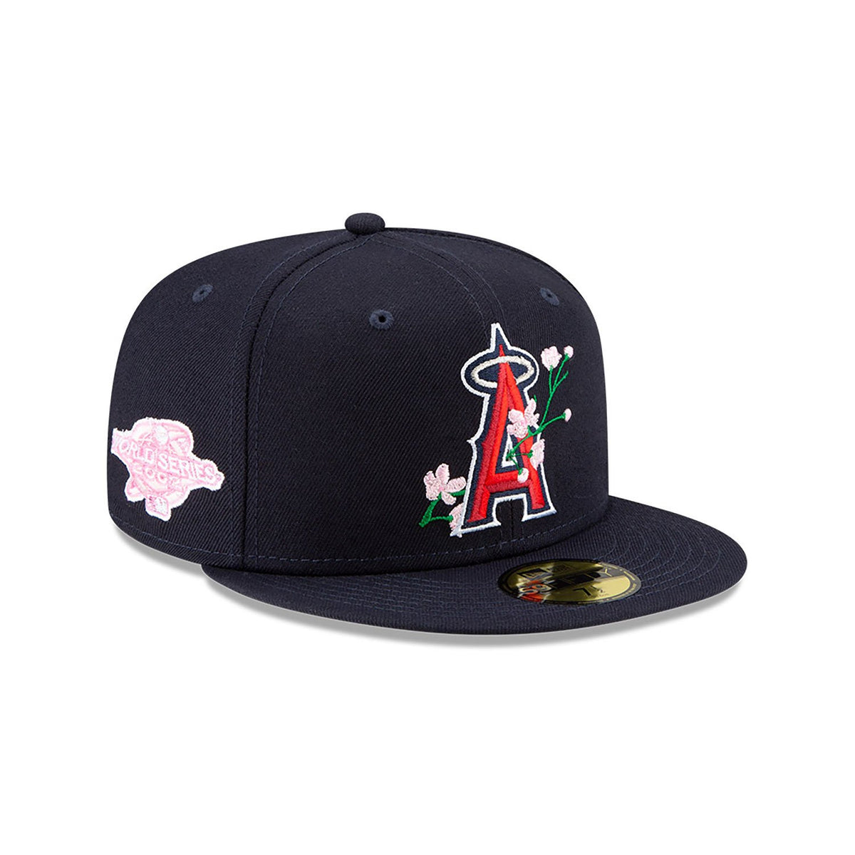 New Era Los Angeles Angels Side Patch Bloom 59FIFTY Fitted Cap – Navy
