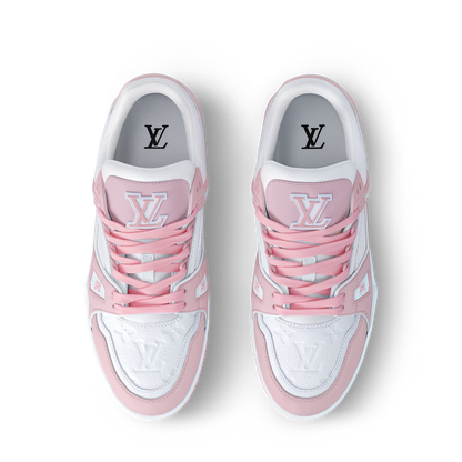 LOUIS VUITTON LV TRAINER WHITE PINK FULLY BOXED