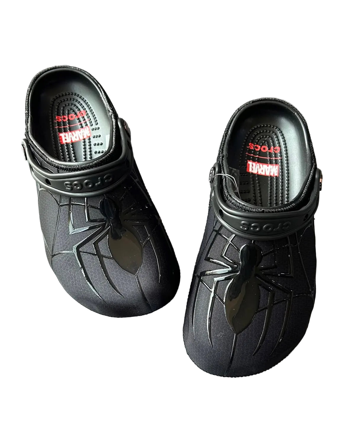spider classic crocs black