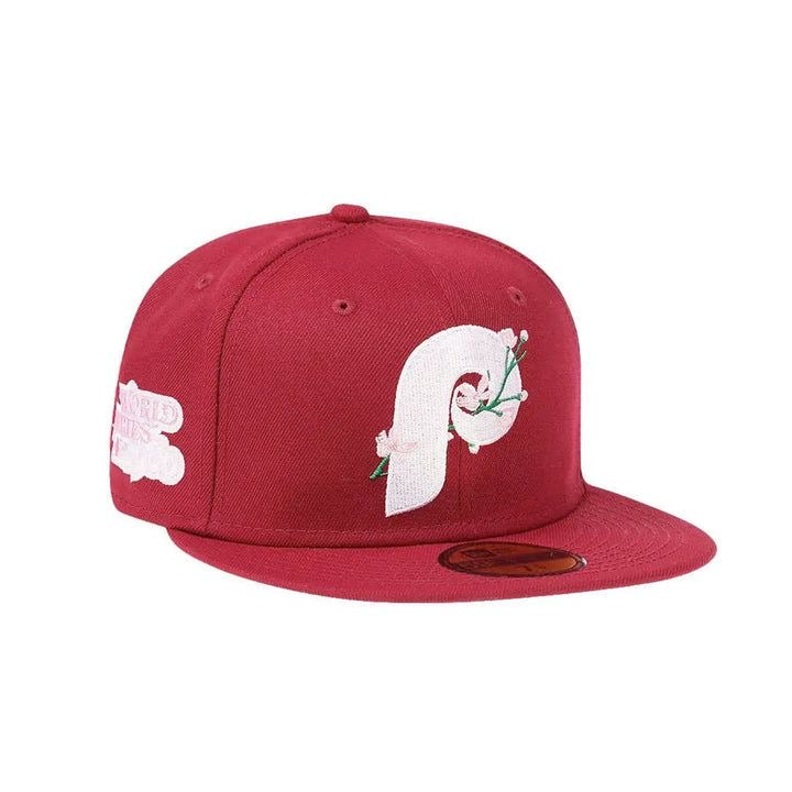 New Era Philadelphia Phillies 1980 World Series Side Patch Bloom 59FIFTY Fitted Cap