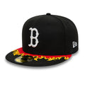 New Era Boston Red Sox Flame Visor Fitted Cap