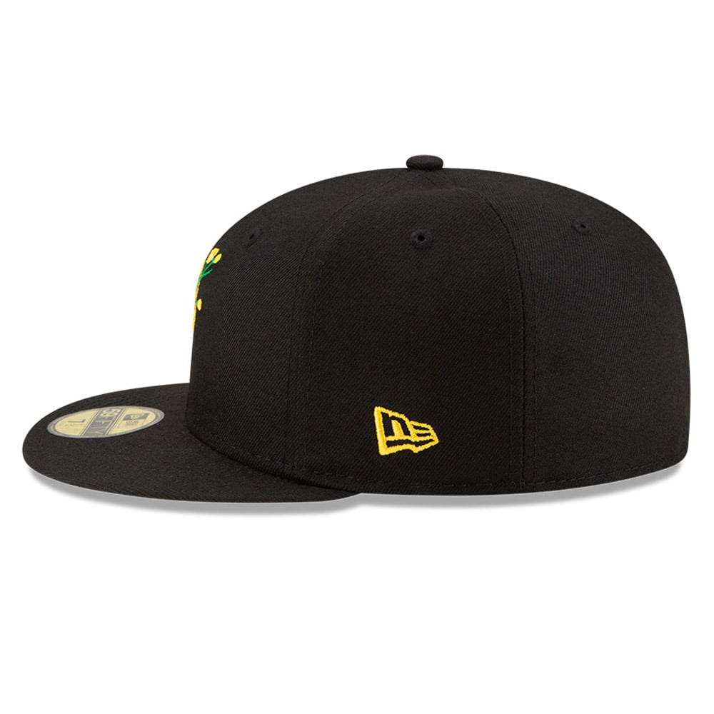 New Era Pittsburgh Pirates Side Patch Bloom 59FIFTY Fitted Cap – Black