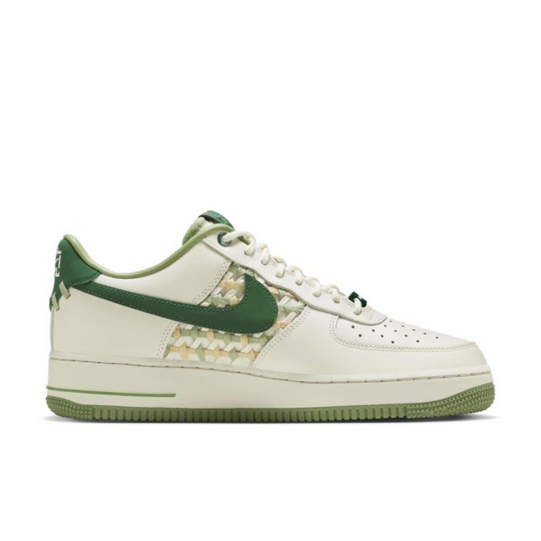 Nike Air Force 1 Low "NAI-KE" Surfaces in Green Weaves