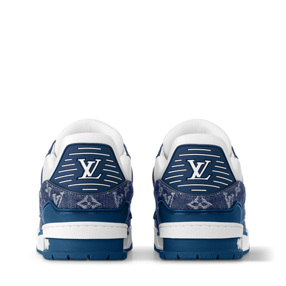 LOUIS VUITTON LV TRAINER WHITE BLUE FULLY BOXED