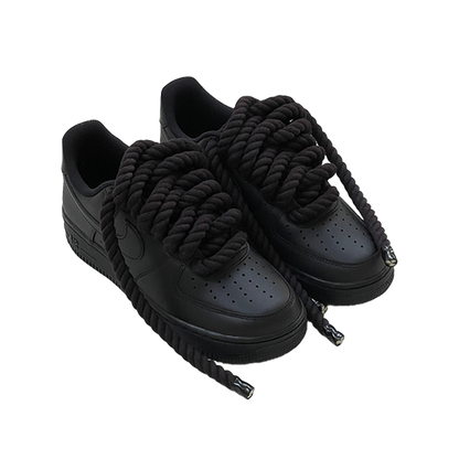Air force 1 with black Rope laces