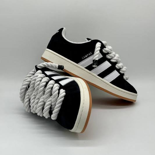 Adidas Originals Junior Campus 00S Black with rope laces  Sneaker