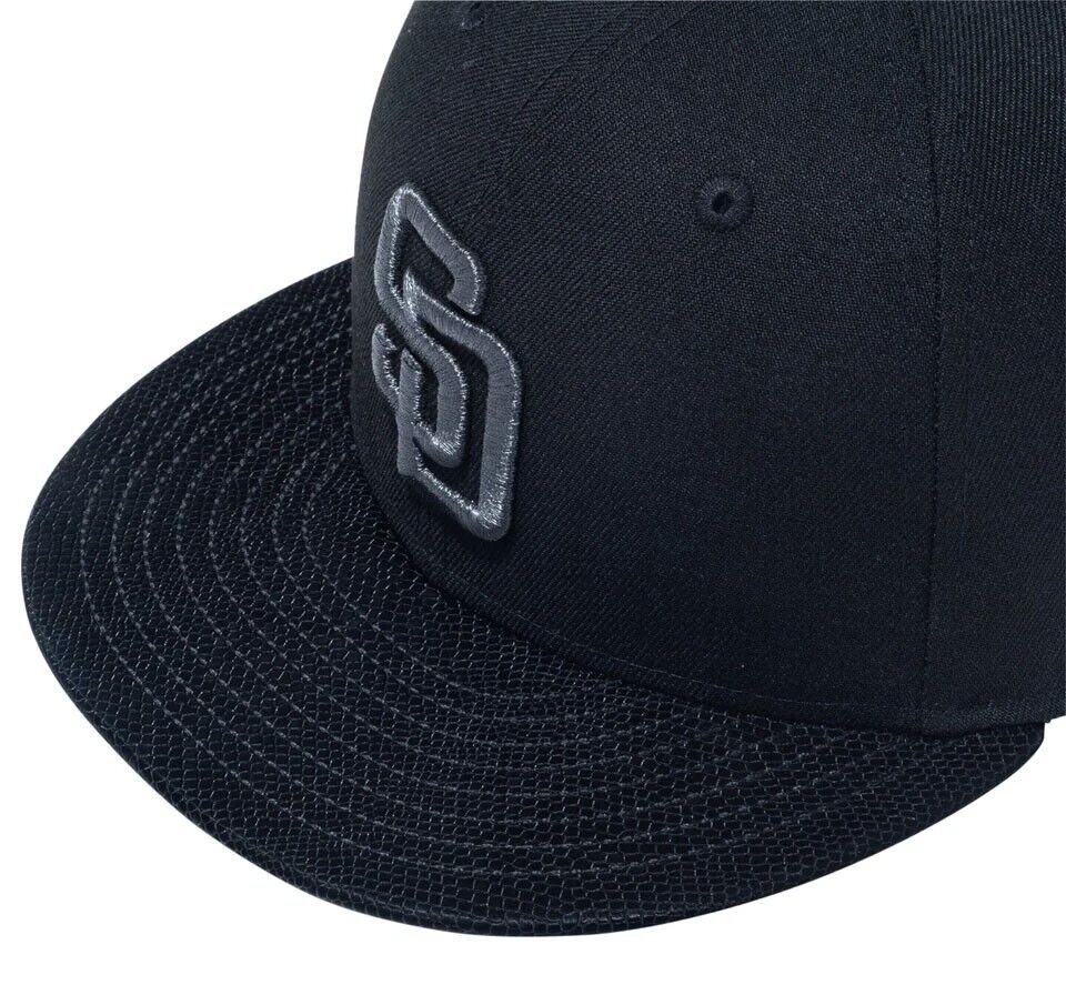 New Era San Diego Padres Black Snake 59FIFTY Fitted Cap