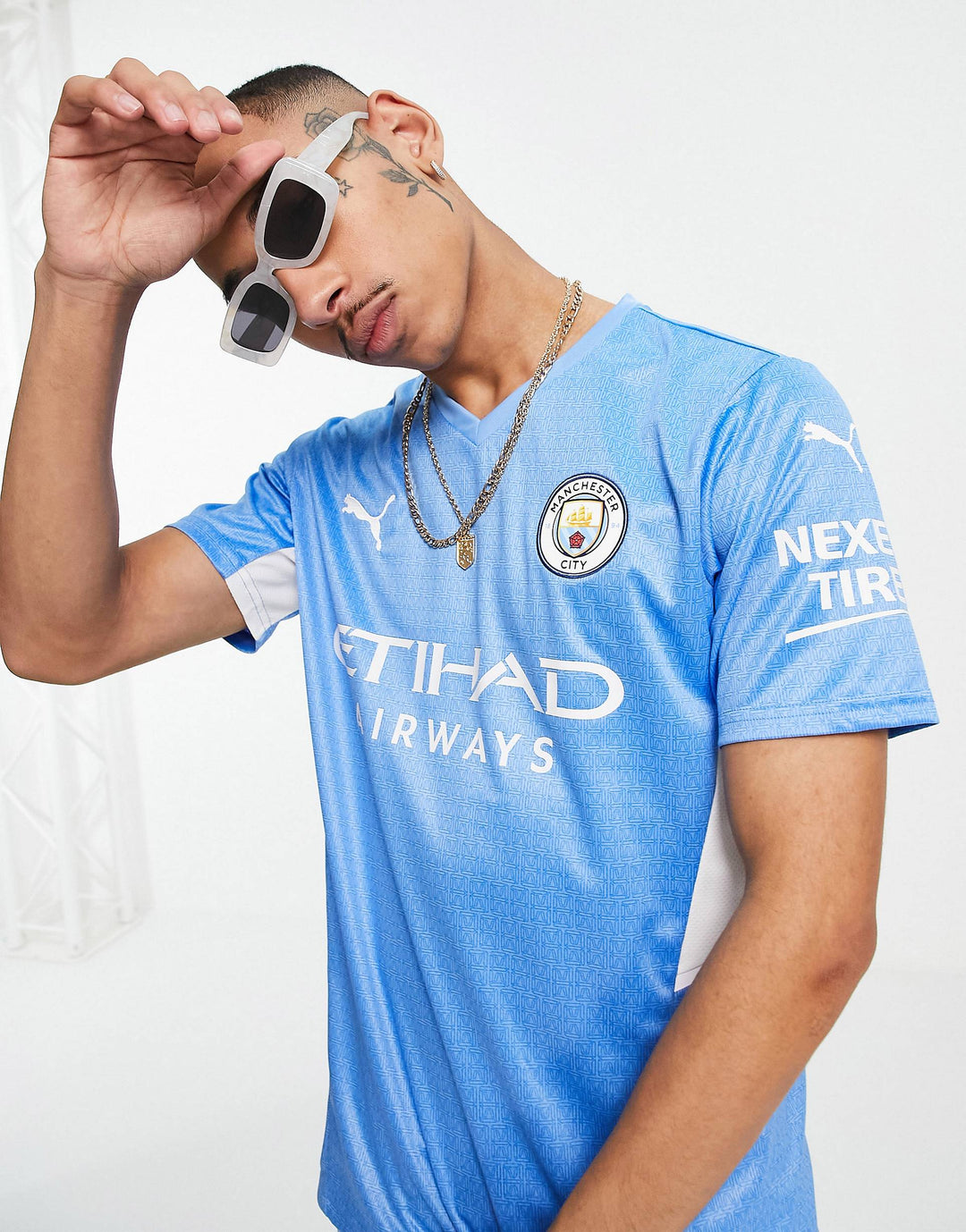 Puma Football Manchester City 21/22 Home shirt in blue