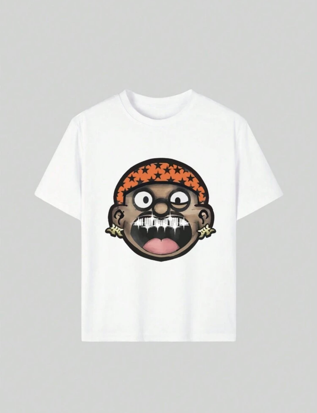 CARTOON FACE GRAPHIC TEE