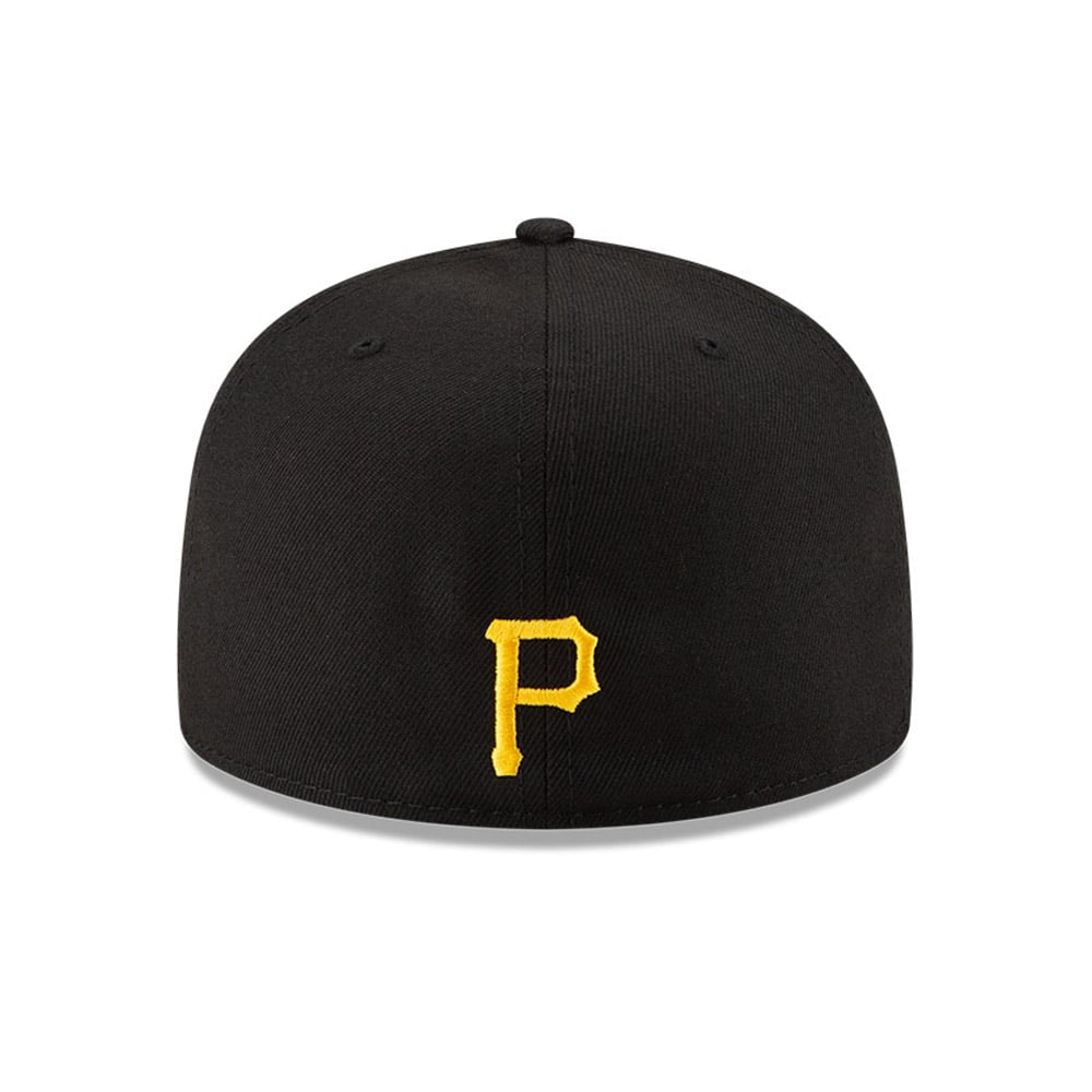 Pittsburgh Pirates MLB Side Patch Bloom Black 59FIFTY Fitted Cap