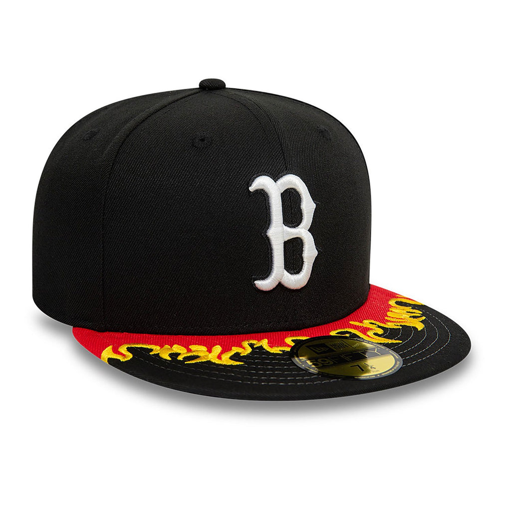 New Era Boston Red Sox Flame Visor Fitted Cap