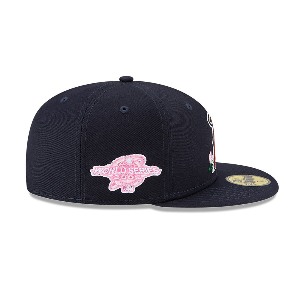 New Era Los Angeles Angels Side Patch Bloom 59FIFTY Fitted Cap – Navy