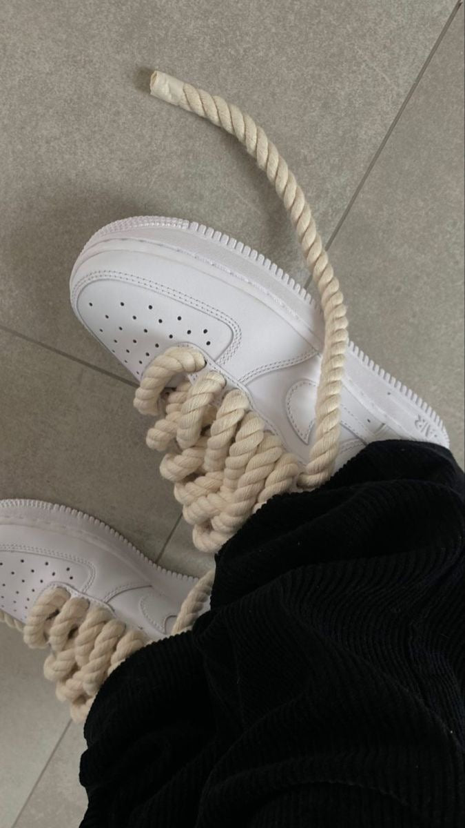 Custom Air forces with rope laces