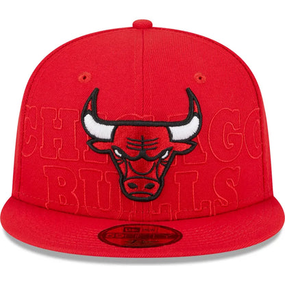 New Era Flat Brim 59FIFTY Chicago Bulls NBA Red Fitted Cap