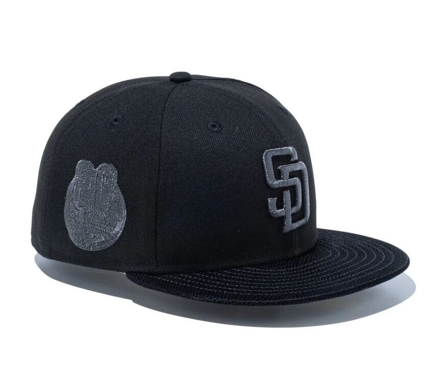 New Era San Diego Padres Black Snake 59FIFTY Fitted Cap