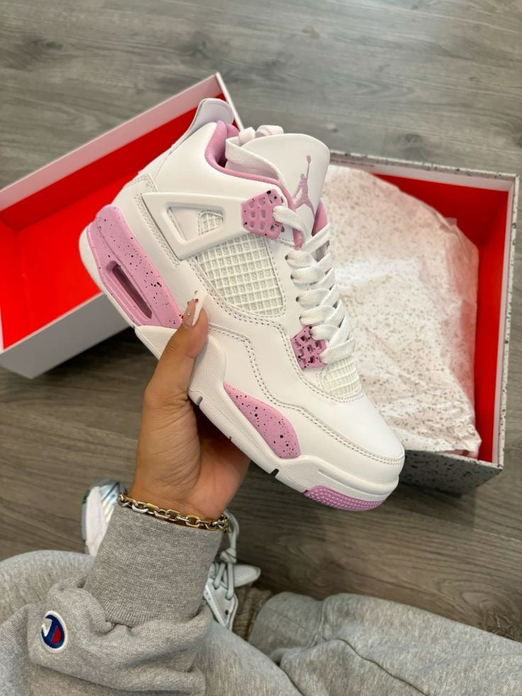 Air Jordan 4 White & Pink