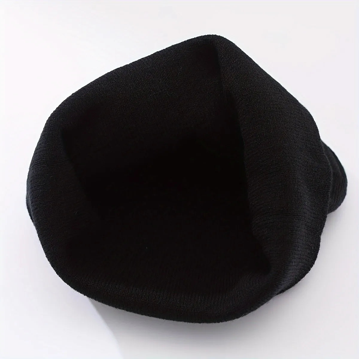 M Letter Knitted Beanie – Purple