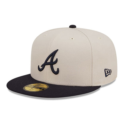 Atlanta braves athletics 59FIFTY Side Patch classic white