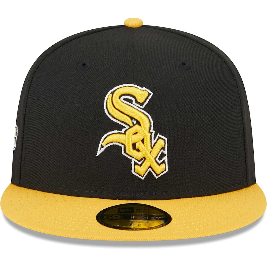 Men's Chicago White Sox New Era Black/Gold 59FIFTY Fitted Hat