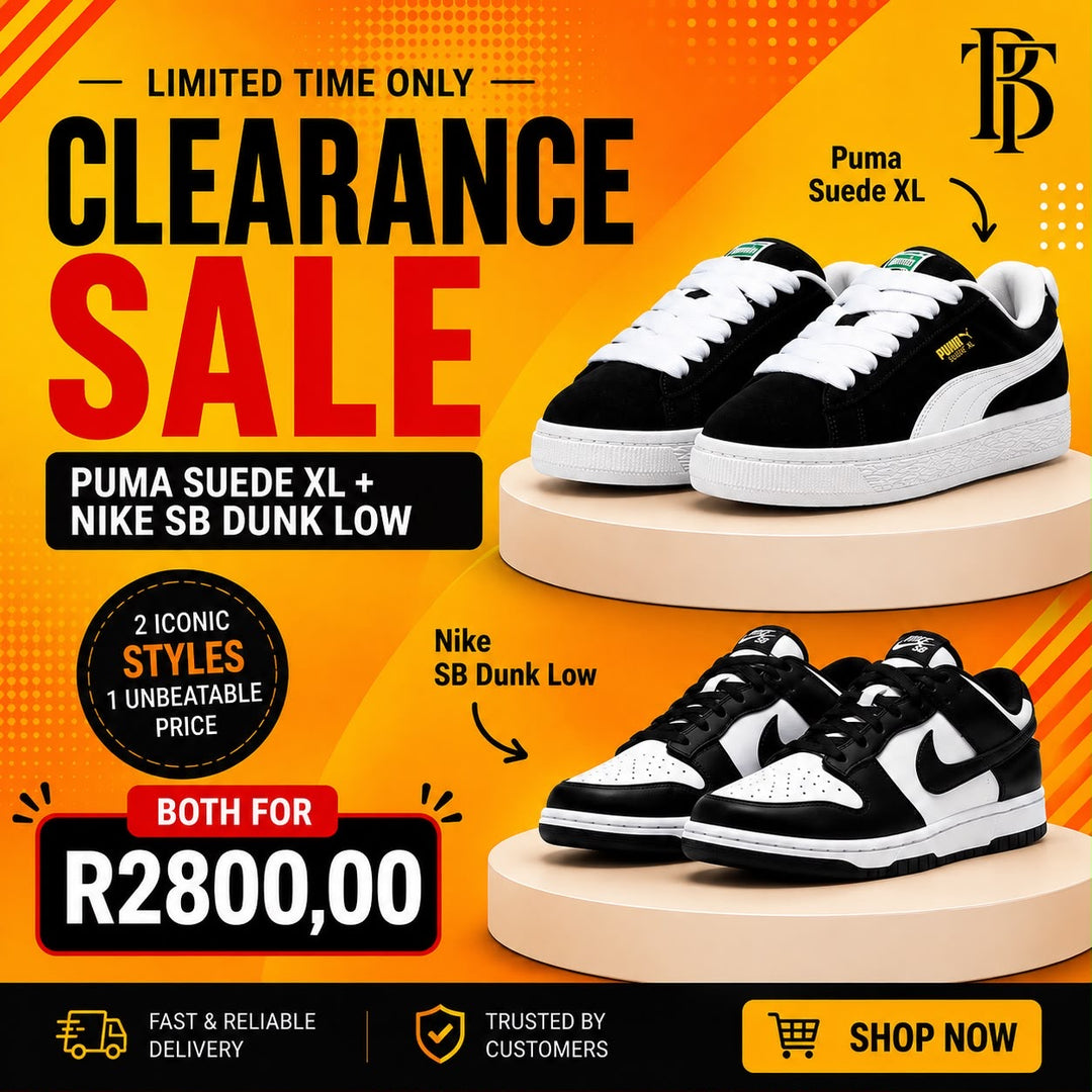 Puma Suede Xl and Nike Dunk Lows Combo Deal