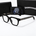 Chrome heart glasses - Black & silver badges