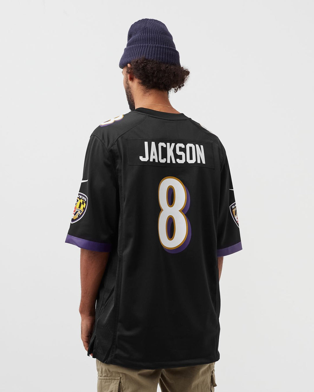 NFL BALTIMORE RAVENS ALTERNATE GAME JERSEY LAMAR JACKSON #8