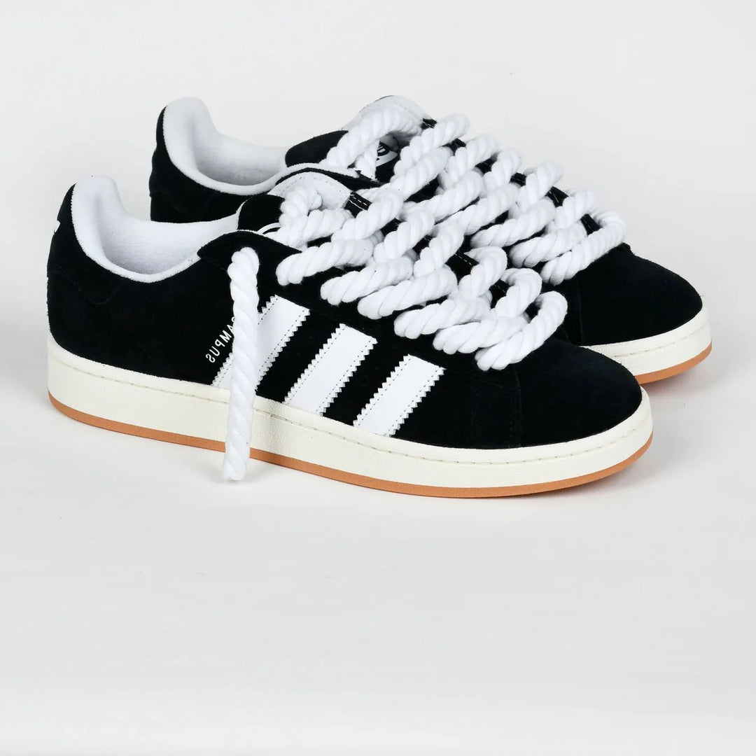 Adidas Originals Junior Campus 00S Black with rope laces  Sneaker