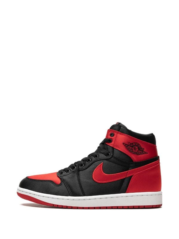 Air Jordan 1 "Satin Bred" high-top sneakers