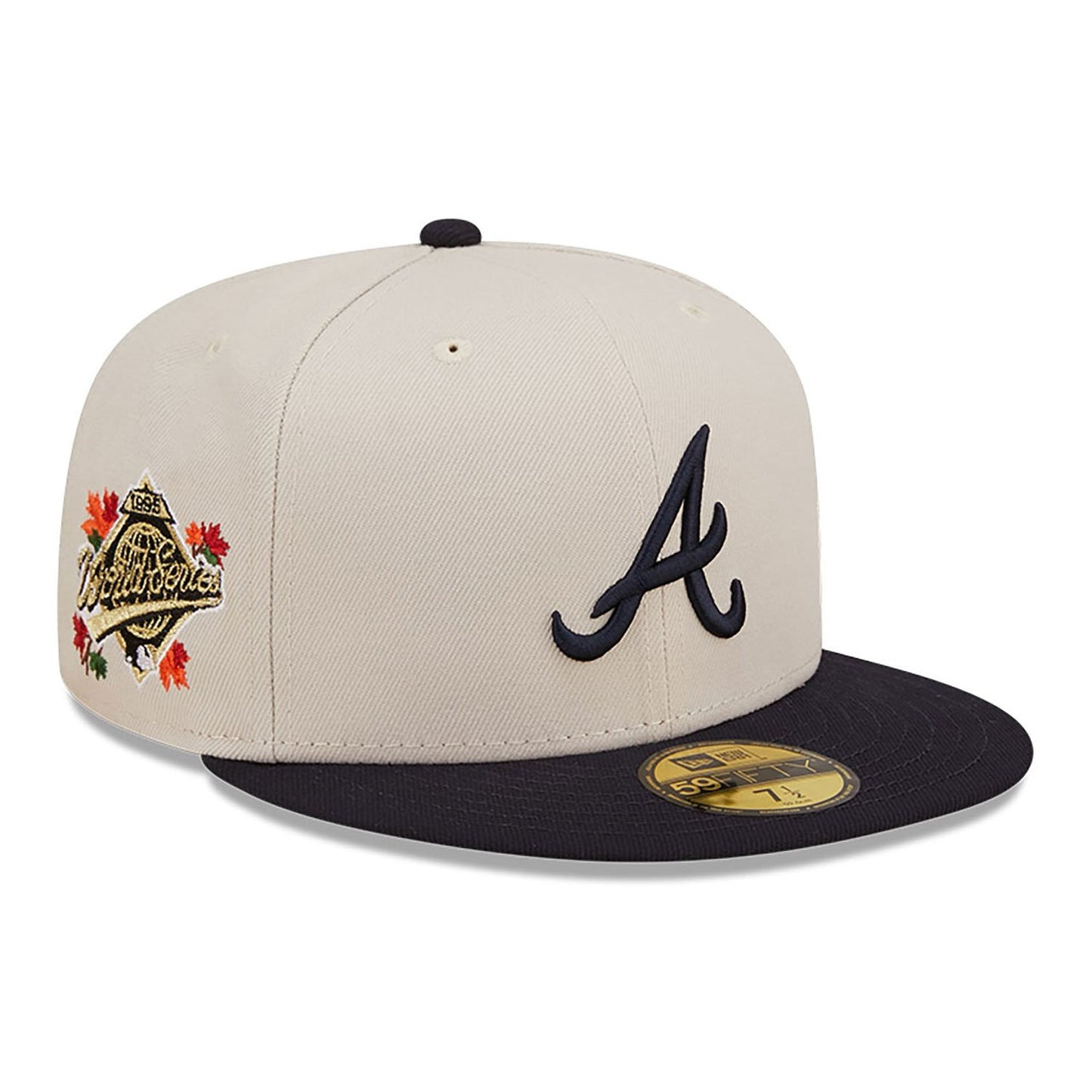 Atlanta braves athletics 59FIFTY Side Patch classic white