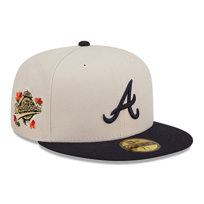 Atlanta braves athletics 59FIFTY Side Patch classic white