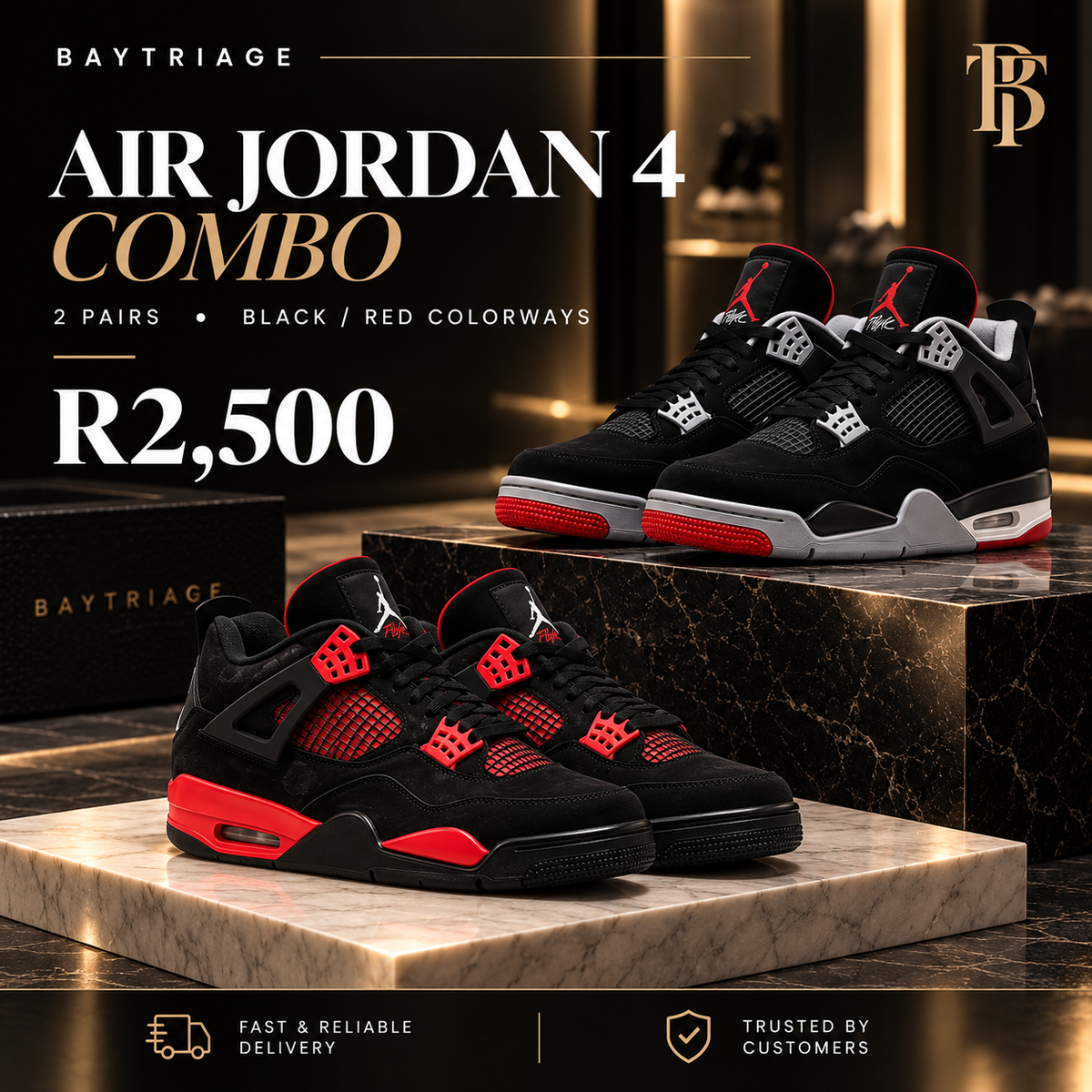 Two Jordan 4s Combo Deal