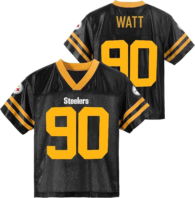 NFL PITTSBURGH STEELERS COLOR RUSH LIMITED JERSEY T.J. WATT BLACK #90