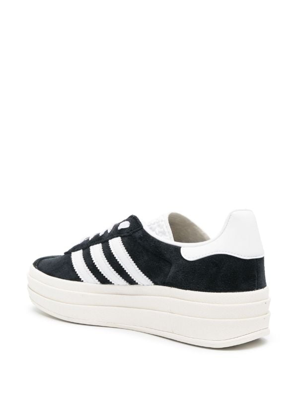 Adidas Gazelle black/white Bold platform