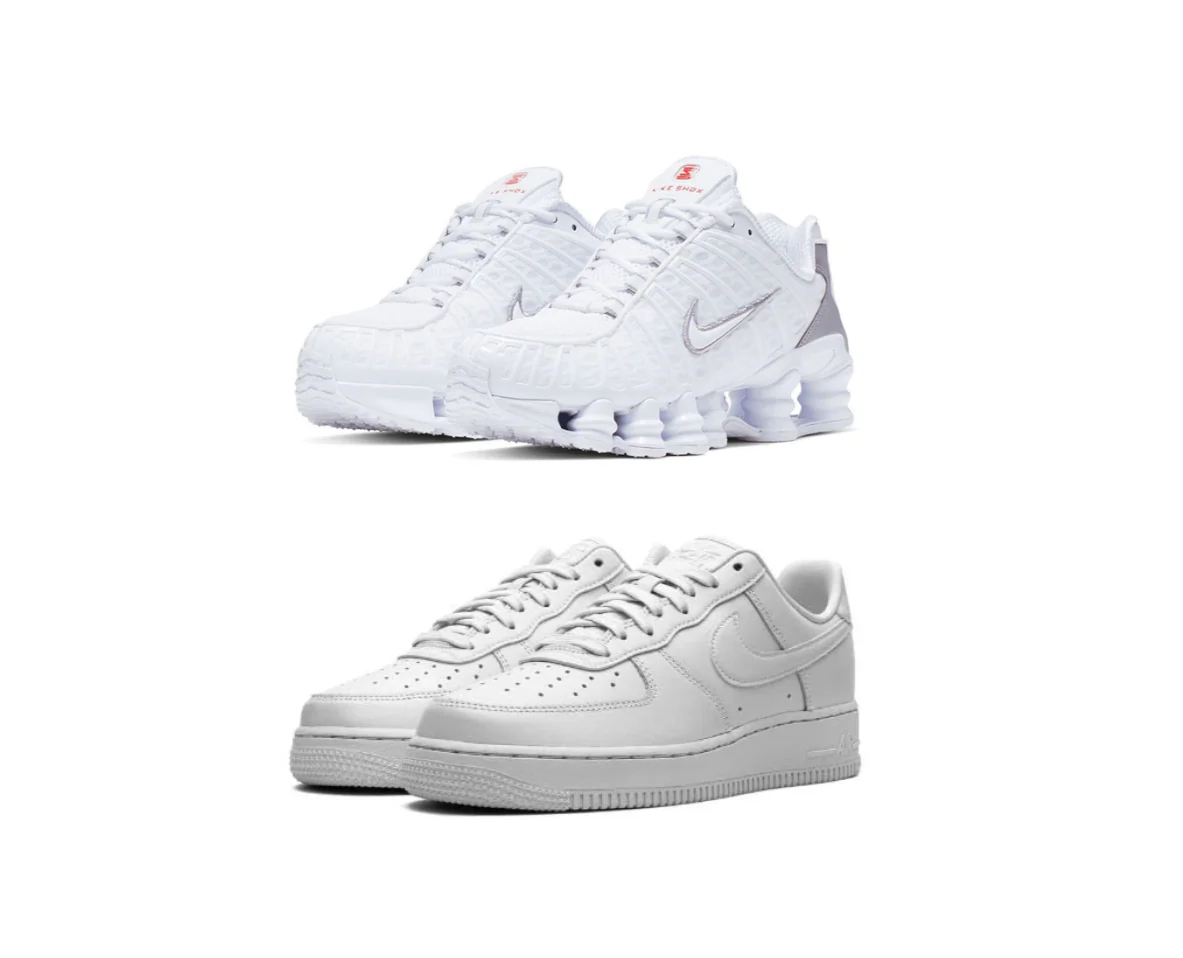 Nike Shox TL “White” x AirForce 1