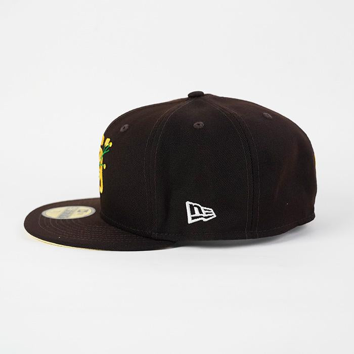 NEW brown world Series Bloom Patch 59Fifty Fitted Cap