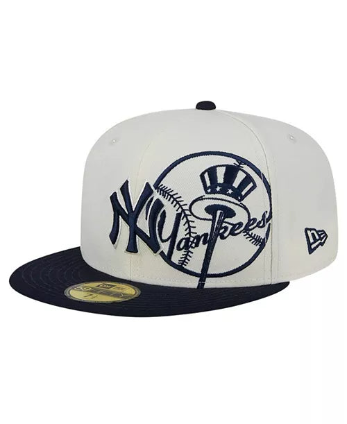 New Era New York Yankees Lonestar 59FIFTY Fitted Cap – Cream/Navy