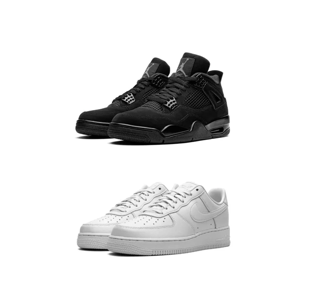 Air Jordan 4 “Black Cats” x AirForce 1