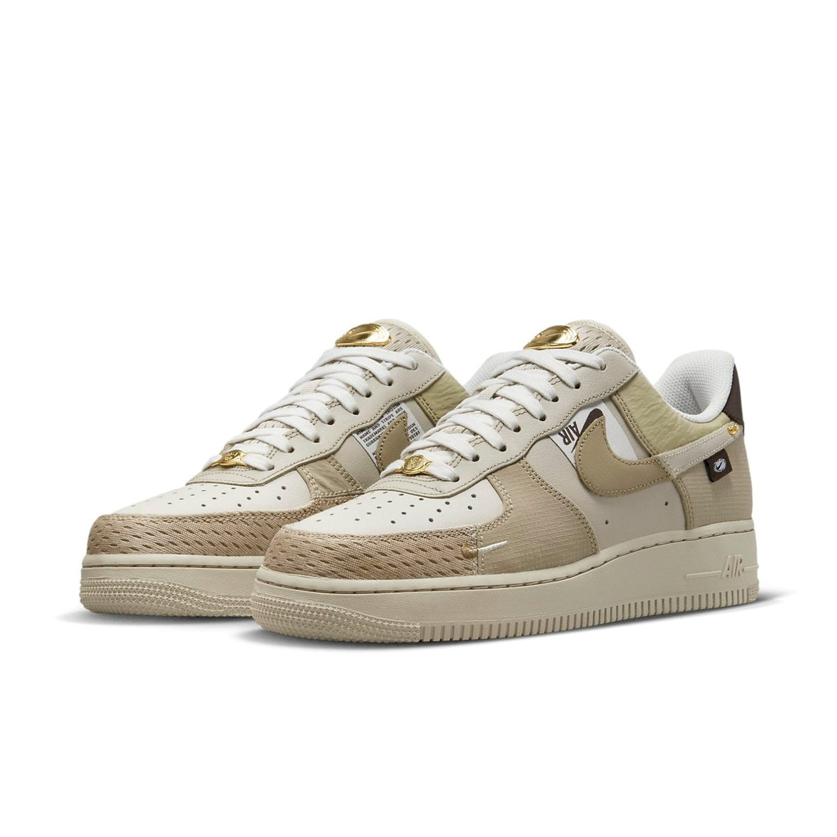 Air force 1 low tan bling