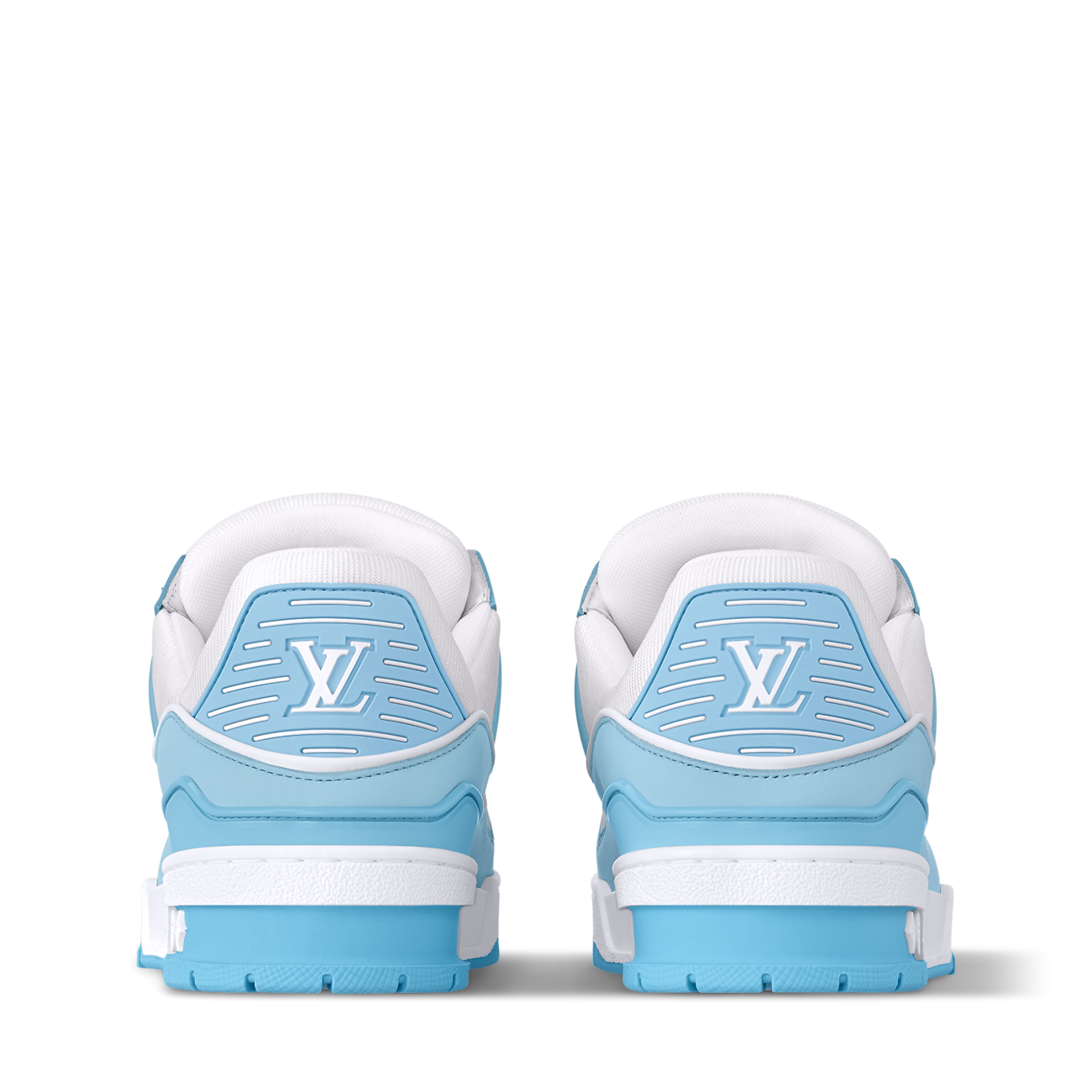 LOUIS VUITTON LV TRAINER WHITE BLUE FULLY BOXED
