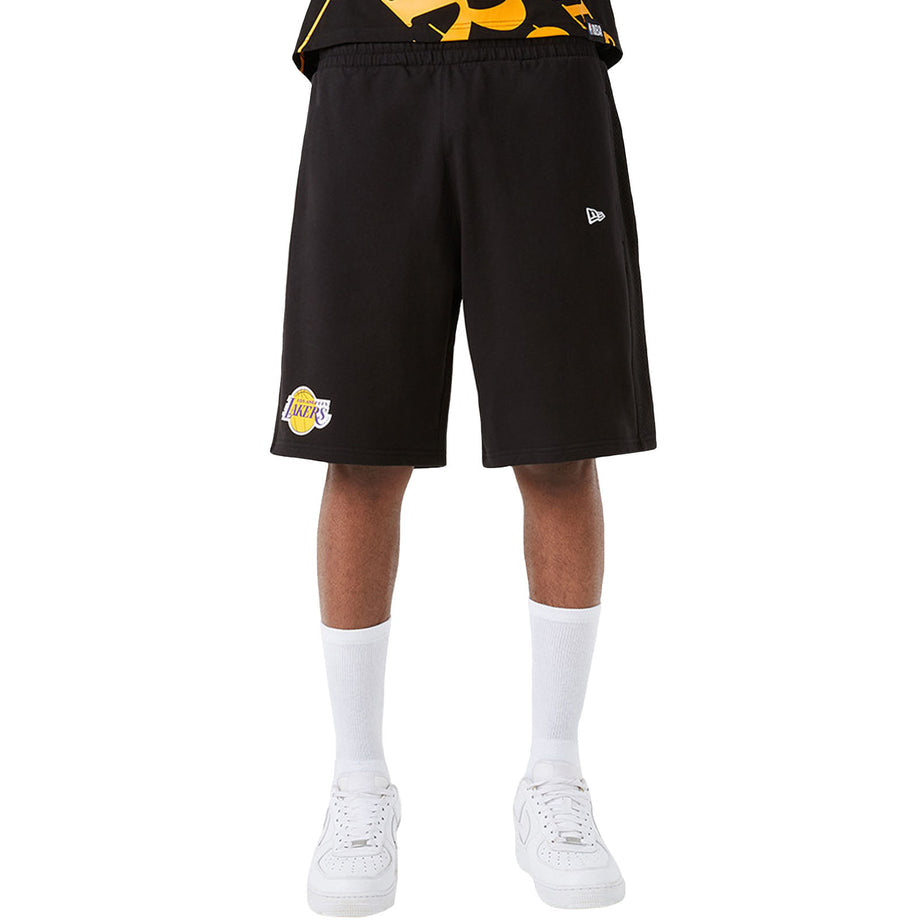 Los Angeles Lakers NBA Wordmark Oversized Black Shorts